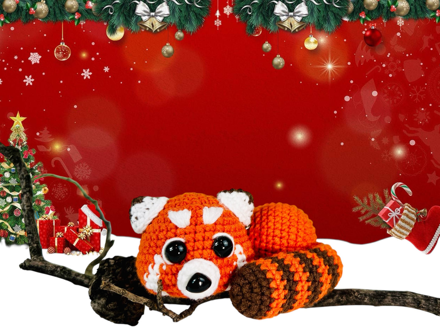 RED PANDA - Unique Wool Keychains