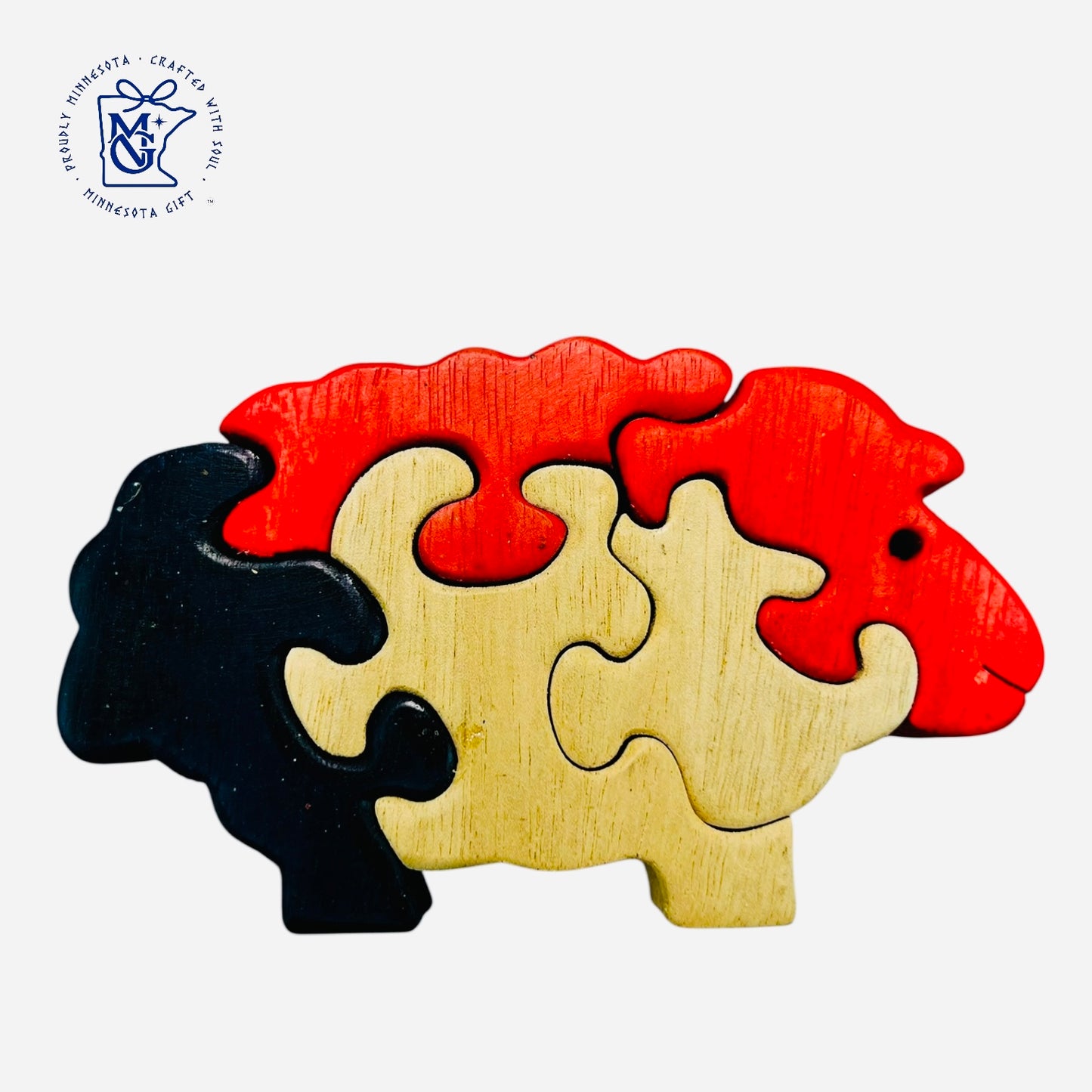 SHEEP - Wooden Animal Puzzle Toy for Kids