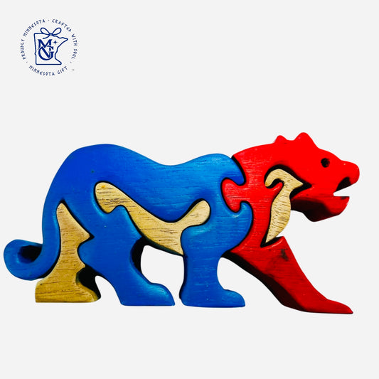 TIGER - Wooden Animal Puzzle Toy for Kids