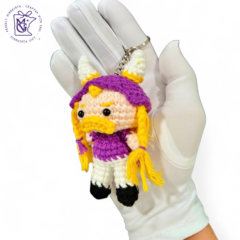 Viking Hero Wool Keychain