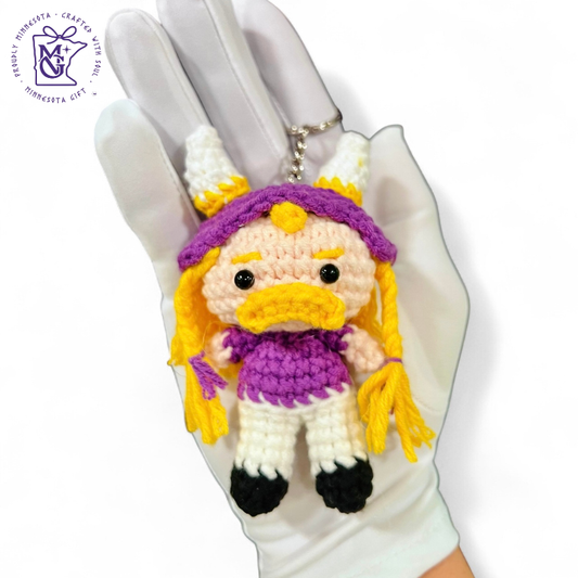 Viking Hero Wool Keychain