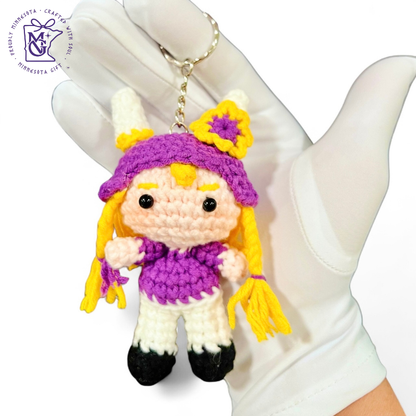 Viking Hero Wool Keychain