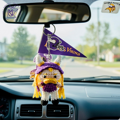 Viking Hero Wool Keychain